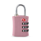 Ensemble de Serrures à Combinaison TSA 2 Pièces Bugatti - ABS Durable - Rose-3