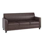Flash Furniture – Mobilier de réception en bois Hercules Diplomat, brun (BT827SETBN)-Rembourrage LeatherSoft brun