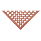 Edgewood - Tapis Série Competitor Anti-Fatigue Léger à Surface Ouverte, Résistant Aux Graisses - 3 pi l x 5 pi L x 9/16 po P - Orange Brulé-Parfait pour les cuisines, les ateliers de mécanique, l'industrie manufacturière, l'industrie pétrolière et gazière