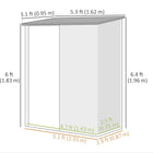 Outsunny - Abri de rangement extérieur 5'x3' avec porte simple, vert-Le toit en pente permet à l'eau de pluie de s'écouler rapidement 
