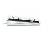 Cherry - Clavier mécanique filaire KC 200 MX - blanc et argent-Des indicateurs DEL blancs intégrés aux touches d’état (VERROU MAJUSCULES, DÉFILEMENT, NUM)