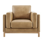 Modway - Roscoe Cuir végane Fauteuil - Toast-8