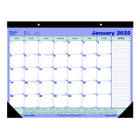 Blueline - 2025 Calendrier sous-main mensuel - 16 po x 21-1/4 po - Anglais-12 mois: janvier 2025 à décembre 2025