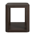 Hudson&Canal - Table d'appoint carrée Stellan 50 cm de large - Brun aulne-La table est fabriquée à partir de matériaux MDF de haute qualité et durables