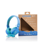 Planet Buddies - Écouteurs pour Enfants - Bleu (Baleine)-Emballage 100% recyclable, sans plastique utilisé