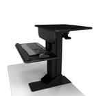 TygerClaw - Support de poste de travail assis/debout avec support de fixation pour bureau (TYDS10017BLK)-Ajustez facilement le bureau debout à votre hauteur exacte
