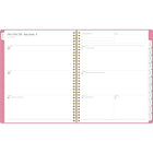 Cambridge - Agenda hebdomadaire/mensuel WorkStyle Balance 2026 - 11 po H x 8 1/2 po l - rose - bilingue-Format des pages : 11 po H x 8 1/2 po l