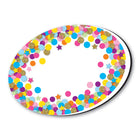 Ashley Productions - Effaceur magnétique pour tableau blanc, Confettis ovales, lot de 6-Aimant intégré pour une utilisation facile sur les tableaux blancs magnétiques