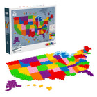 Plus-Plus - Puzzle Plus-Plus par numéro - 1400 pièces Carte des États-Unis - Ensemble de 1400-Retournez l'affiche pour découvrir plus de 700 faits intéressants sur les États : drapeaux, devises, capitales des États et bien plus encore