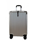 TRAVLR - Valise d'enregistrement légère à coque rigide, 24 po - Argent-Fabriqué en mélange PP/PC léger