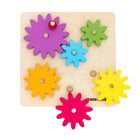 Spark & Wow - Engrenages rotatifs - Ensemble de 7-Développez Le Jeu Intentionnel – Explorez les relations de cause à effet, la reconnaissance des couleurs, la résolution de problèmes et bien plus encore. Ce puzzle à engrenages est idéal pour initier les tout-petits aux premiers concepts STEM et au jeu intentionnel