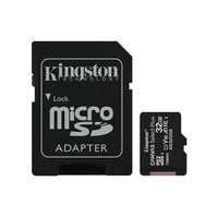 Kingston 32 Go Canvas Select Plus MicroSD Carte Avec Adaptateur-Débits UHS-I Classe 10 jusqu’à 100Mo/s