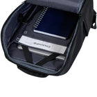 CHAMPS - Sac à dos Tech de la collection Onyx - Noir-Sangle de trolley en maille rembourrée pour les bagages à main