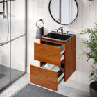 Modway - Scenic Fixation murale de 18" Vanette de salle de bain - Cerise noire-Calleton de montage compatible avec les cloisons sèches