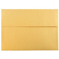 JAM Paper Enveloppes d'invitation métalliques A7 - 5,25 x 7,25 po - Stardream Gold - paquet de 25-Couleur : Stardream doré.