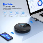 EMEET - M2 MAX Haut-parleur audio USB/Bluetooth bidirectionnel-Connexion USB prête à l'emploi, Bluetooth multipoint, adaptateur Bluetooth USB