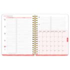BrownTrout - 2026 Planificateur de bureau hebdomadaire de 18 mois avec Couverture estampée à chaud - Noir Uni - 6 po x 7.75 po-Mise en Page Accessible - S'ouvre et se met à plat pour faciliter l'écriture et la lecture