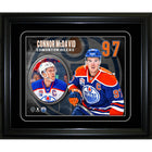 Connor McDavid Edmonton Oilers Captain portrait Frame - Impression encadree - 15" x 13"-Qualité supérieure - virtual frames