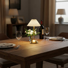 Xtricity - Lampe de table tactile LED portable Manchester - Crème-Température de couleur 3CCT sélectionnable : blanc doux, lumière du jour et blanc froid