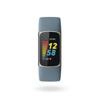 Fitbit - Charge 5 - Bleu acier/Platine-Dimensions: 6,89 x 3,58 x 1,77 po