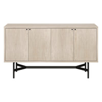 Hudson&Canal - Buffet Richmond 58" L - Aulne Blanc-Un design contemporain moderne pour votre salle à manger, votre cuisine ou votre bureau