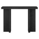 Hudson&Canal - Console Dimitra 42" L - Grain noir-La table est fabriquée à partir de matériaux MDF de haute qualité et durables