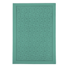 Hilroy - Journal à motif géométrique gaufré - 10 po x 7 po - Ligné - 128 feuilles - vert-Couverture haut de gamme en PU avec gaufrage géométrique estampé à chaud
