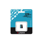 Kingston - 128 Go Canvas Go! Plus MicroSD Carte Avec Adaptateur-Débits V30 et U3 performants
