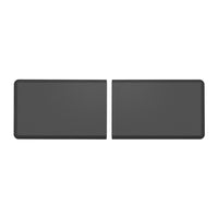 WeatherTech - Tapis d'extrémité anti-fatigue ComfortMat Connect - Pierre - Noir - Paquet de 2-Chaque pièce d’extrémité a une longueur de 3 pi. Assemblez-en deux pour obtenir un ComfortMat Connect de 6 pi!