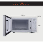 Magic Chef - Four à micro-ondes de comptoir 1,1 pi³ - blanc-6 modes de cuisson préprogrammés pour les aliments couramment cuits au micro-ondes 