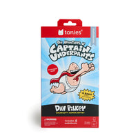 Tonies - Audiobooks : Captain Underpants ensemble de 4 pièces - Anglais-Liste des titres (en anglais) : 1. The Adventures of Captain Underpants (20 chapitres) 2. Captain Underpants and the Attack of the Talking Toilets (24 chapitres) 3. Captain Underpants and the Invasion of the Incredibly Naughty Cafeteria Ladies from Outer Space (25 chapitres) 4. Captain Underpants and the Perilous Plot of Professor Poopypants (25 chapitres) Durée totale : env. 3 heures 57 minutes