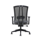 Brassex - Milos Chaise de bureau - grise/noire-Le mécanisme synchrone et la fonction de levage à gaz vous permettent de personnaliser votre position assise selon vos besoins, assurant une posture adéquate pour un confort tout au long de la journée