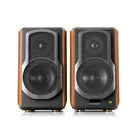 Edifier - S1000MKII Enceinte de bibliothèque active 2.0 audiophile avec connexion à entrées multiples - Brun-Prend en charge le signal audio numérique avec une fréquence d'échantillonnage allant jusqu'à 24 bits/192 kHz