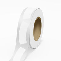 JAM Paper - Rouleaux d'étiquettes standard - goulot de bouteille - 1 3/16 x 3 1/4 - film transparent brillant - 125 étiquettes/rouleau-Couleur : Film transparent | Faites ressortir votre courrier avec des étiquettes d'adresse d'expédition avec couche de film haute brillance (laminées).