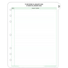 Day-Timer - Recharge datee 2026 2 pages/mois folio - 11 po H x 8 1/2 po l - bilingue-Affichez votre mois entier à la fois sur deux pages, avec une liste rapide des tâches à droite