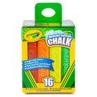 Crayola - Plateau à craie lavable pour trottoir, 16/boîte, paquet de 12-CRAIE DE TROTTOIR LAVABLE : Lavez les allées et les trottoirs avec un tuyau d'arrosage ou attendez la prochaine pluie.