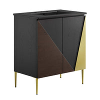 Modway - Alchemist 30" Vanette de salle de bain - Noir noir-Vanité de salle de bain moderne