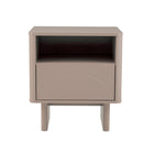 Manhattan Comfort - Table de nuit moderne Ella 19,7" - Mocha-Table de nuit moderne pour chambre et salon