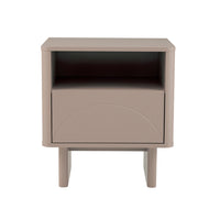 Manhattan Comfort - Table de nuit moderne Ella 19,7" - Mocha-Table de nuit moderne pour chambre et salon