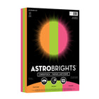 Astrobrights - Papier couverture 65lb - 8,5 po l x 11 po H - Puissance Audacieux - 3 couleurs - Paquet de 150-Dans ce paquet de 150 feuilles, vous obtiendrez 50 feuilles chacune de Orange cosmique, Vert terra et Rose pulsation.