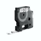 Dymo - Ruban d'étiquettes D1 - 12mm (1/2 po) - noir sur blanc-Polyester autoadhésif durable