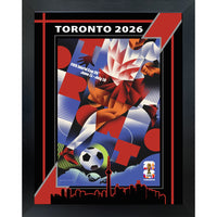 Toronto 2026 FIFA World Cup - Photoglass encadre - 20" x 26"-Affiche officielle de ville hote FIFA Coupe du Monde 2026