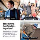 Handy Heater - Chauffe-cou Portable usb électrique argenté et noir de 450 watts-Fonctionne jusqu’à 6 heures par charge