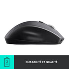 Logitech Souris sans fil Marathon M705 - noir-Technologie de suivi laser: profitez d'un contrôle fluide, réactif et précis du curseur sur des surfaces habituellement non adaptées aux souris optiques standard, comme les tables polies ou en bois
