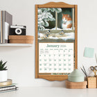 Lang - 2026 Chats De Campagne Calendrier Mural Deluxe Mensuel - 30,5 cm l x 30,5 cm H - Anglais-Comprend un étui cadeau gaufré façon lin assorti
