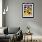 Basketball Los Angeles Tribute - Impression encadree - 27" x 38"-Prêt à accrocher - livré entièrement assemblé