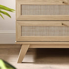 Modway - Soma 3 tiroirs Commode, Chêne-MDF et panneau de particules