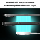 MyBat - Chargeur sans fil magnétique DockIt 360° + Support bague - Blanc-Distance de charge : 3-8 mm. Taux de conversion énergétique : > 72 %. Longueur du câble : ~1 m (3.3 ft)