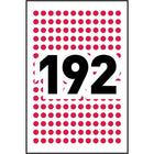 Avery Étiquettes amovibles à codage couleur Écrire ou imprimer, 1/4 po, ronde, rouge, paq./768 (2335)-Ronde, diamètre de 0,25 po, rouge