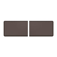 WeatherTech - Tapis d'extrémité anti-fatigue ComfortMat Connect - Fibre de carbone - Cacao - Paquet de 2-Chaque pièce d’extrémité a une longueur de 3 pi. Assemblez-en deux pour obtenir un ComfortMat Connect de 6 pi!